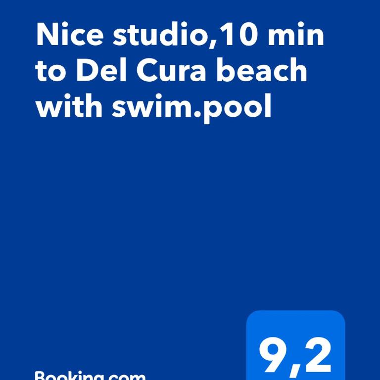Nice studio,10 min to Del Cura beach with swim.pool - Studio Apartment - 2