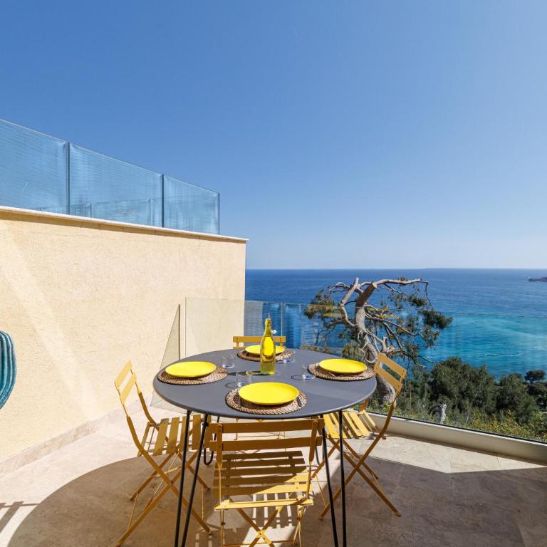 LES CITRONS D EZE 4P - Vue mer panoramique et calme absolu - au coeur des citronniers a Eze - Appartement - Vue sur Mer - 19