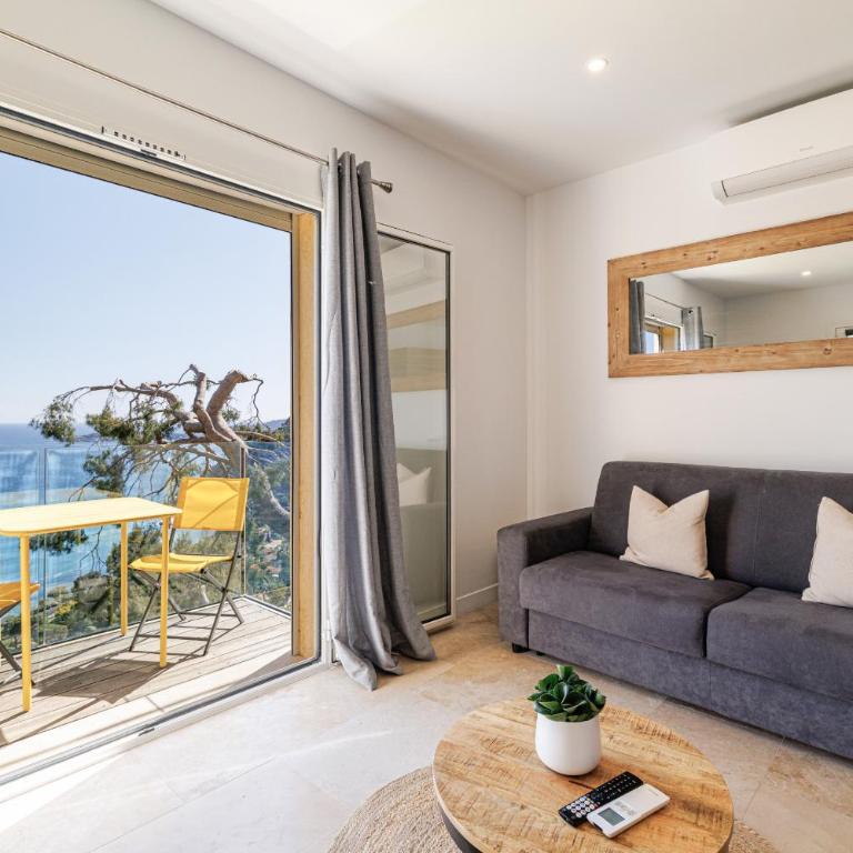 LES CITRONS D EZE 2P - Vue mer spectaculaire - Terrasse et balcon - Climatisation - Apartamento 1 dormitorio con vistas al mar y terraza - 4