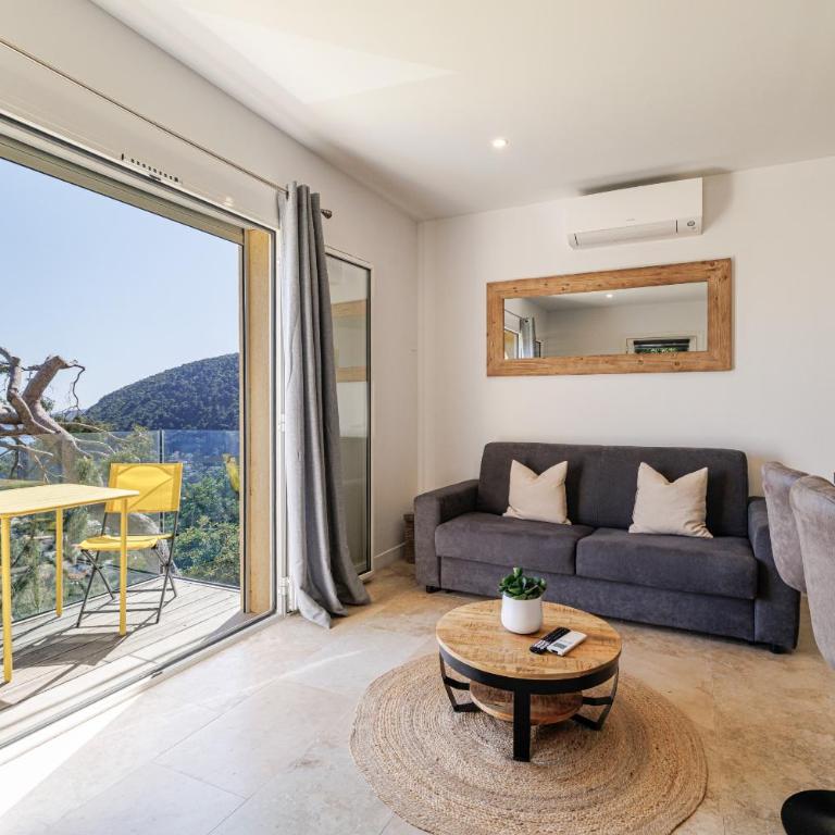 LES CITRONS D EZE 2P - Vue mer spectaculaire - Terrasse et balcon - Climatisation - Apartamento 1 dormitorio con vistas al mar y terraza - 7