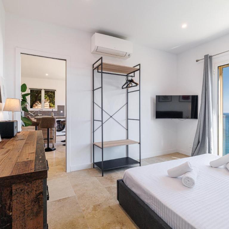 LES CITRONS D EZE 2P - Vue mer spectaculaire - Terrasse et balcon - Climatisation - Apartamento 1 dormitorio con vistas al mar y terraza - 9