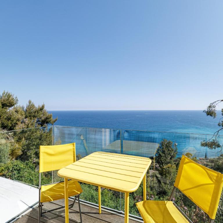 LES CITRONS D EZE 2P - Vue mer spectaculaire - Terrasse et balcon - Climatisation - Apartamento 1 dormitorio con vistas al mar y terraza - 14