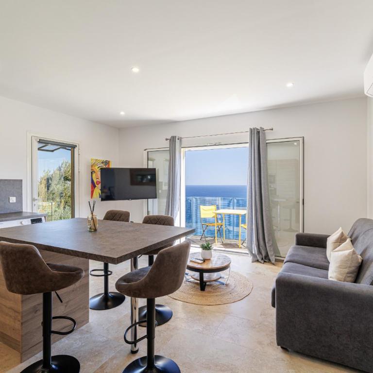LES CITRONS D EZE 2P - Vue mer spectaculaire - Terrasse et balcon - Climatisation - Apartamento 1 dormitorio con vistas al mar y terraza - 22