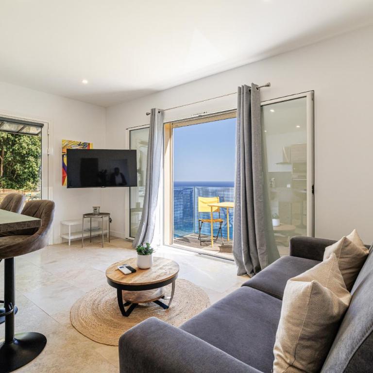 LES CITRONS D EZE 2P - Vue mer spectaculaire - Terrasse et balcon - Climatisation - Apartamento 1 dormitorio con vistas al mar y terraza - 24