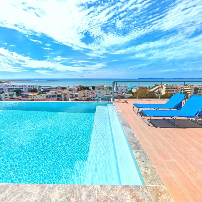 SEASIDE - Rooftop Pool - Beach 100m - Pk - Studio avec Terrasse - 12