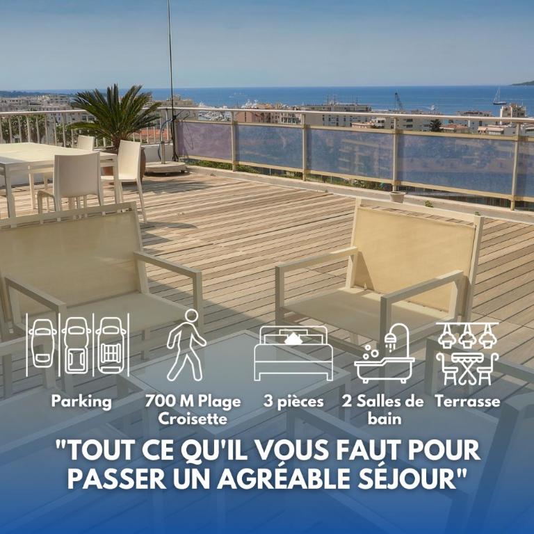 Le Steph - Apartment mit 2 Schlafzimmern, Terrasse und Meerblick - 1