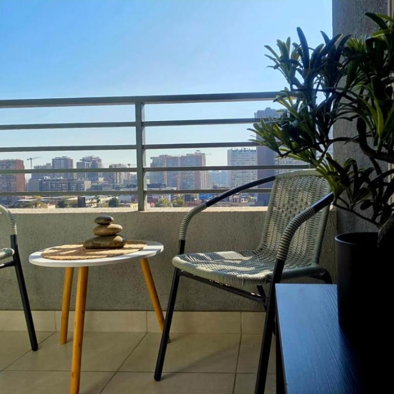 Moderno Departamento Cerca de Movistar Arena, Parque Estadio Nacional y Barrio Italia - One-Bedroom Apartment - 6