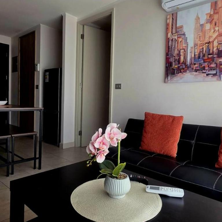 Moderno Departamento Cerca de Movistar Arena, Parque Estadio Nacional y Barrio Italia - One-Bedroom Apartment - 8