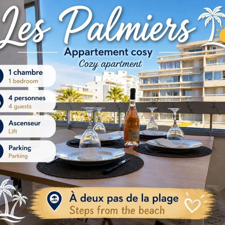 Les Palmiers Appartement 4 personnes 50m De La Plage Parking - Appartamento - 1