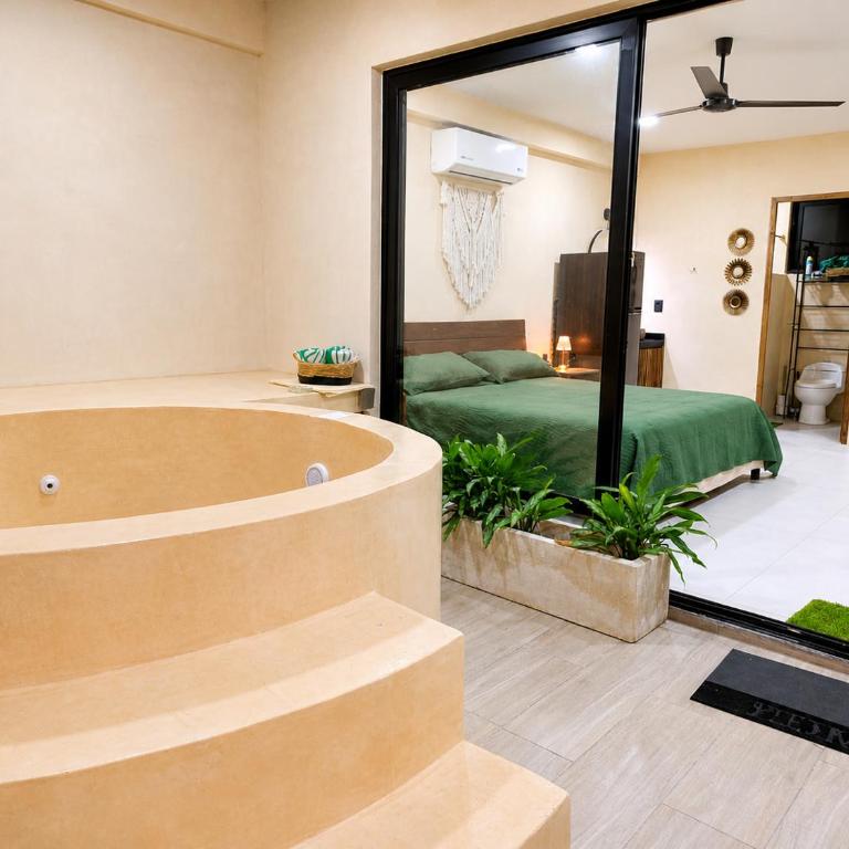 Estudio cerca de la zona hotelera de tulum con jacuzzi privado - Apartamento de 1 dormitorio - 1
