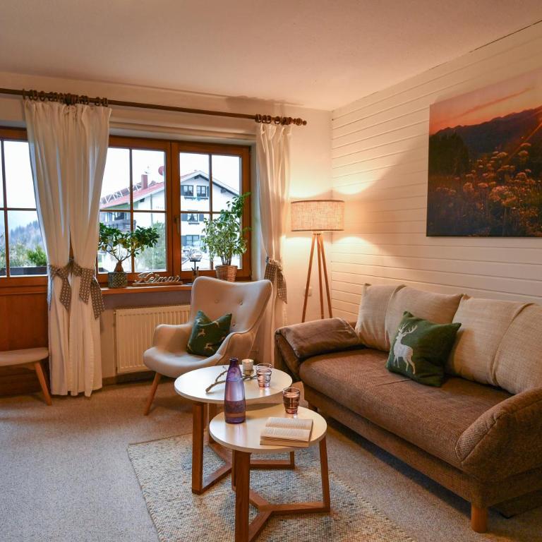 Gästehaus Alpenruh - Apartment mit 1 Schlafzimmer und Balkon - 5