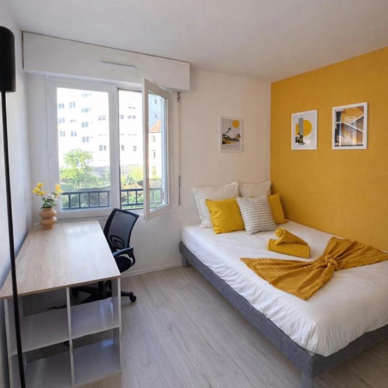 La Chambre Pompidou - 1 min de la Gare - Metz - Chambre Double Standard - 2