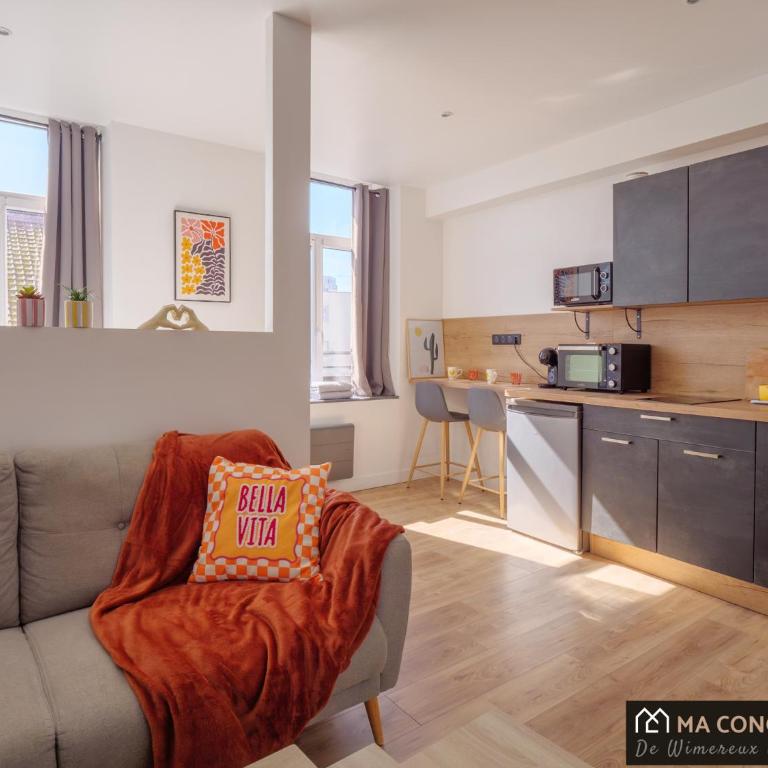 Appart Hotel Le bras D'or - SPA et petit dejeuner - Studio Lit King-Size - 10