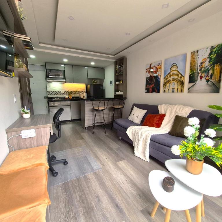 Moderno y Cálido Aparta Estudio en La Candelaria - Apartamento de 1 dormitorio - 17