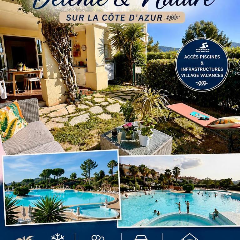 Le jardin de L Estérel FH007 -Piscines -Parking - climatisation - Rez-deJardin -Appartement en résidence de loisirs - plages - Appartement 1 Chambre avec Jardin - 1