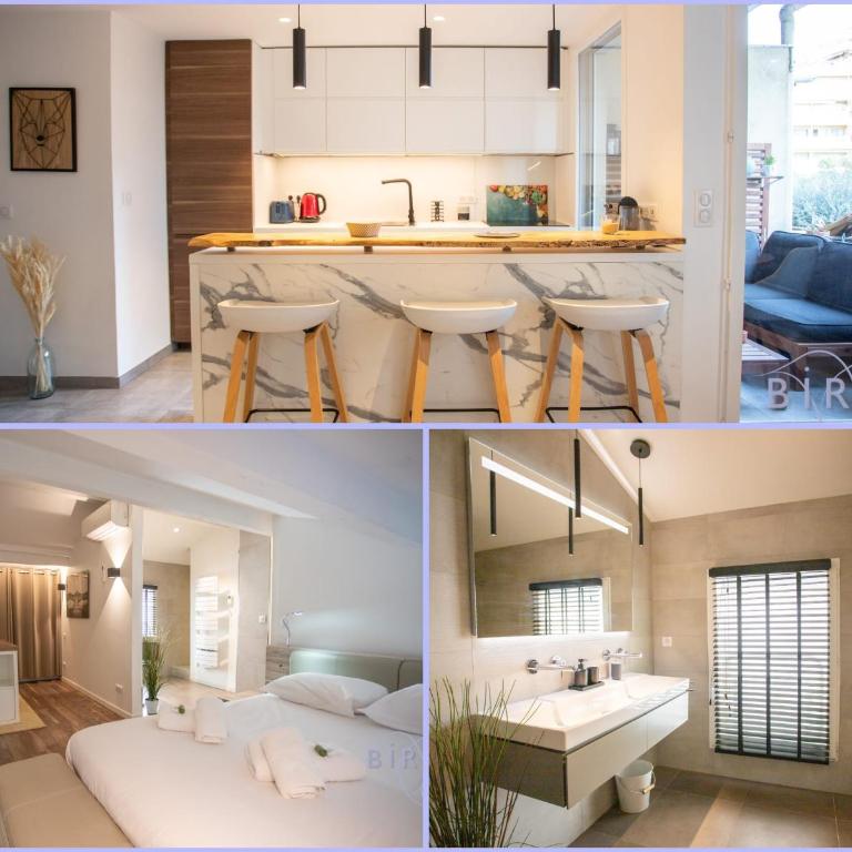 Duplex contemporain en bord de mer AC parking - Appartement - 1