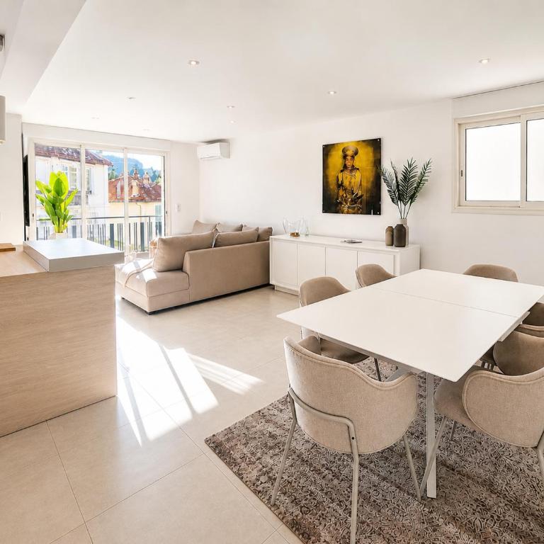 Cannes centre 80m2 - terrasse - parking gratuit - Appartement 3 Chambres - 8