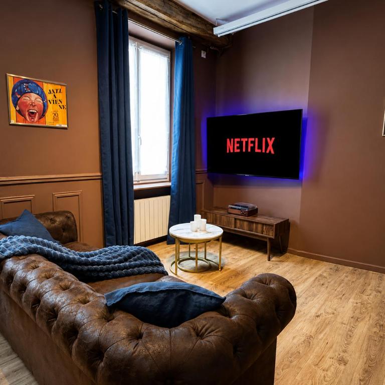 Cinéma & Ambiance Jazz Cosy au cœur de Vienne - Netflix - Hypercentre - Blue Note - France - Studio Familial - 12