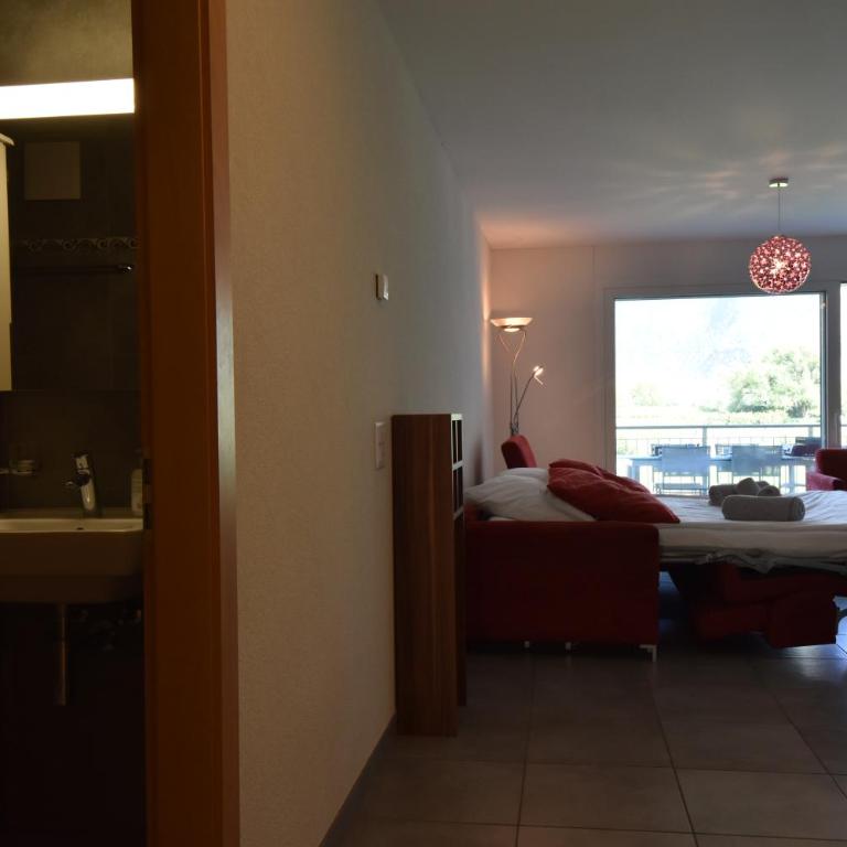Appartement ensoleillé 4 personnes à Saillon à 100 mètres des bains - Apartment mit 1 Schlafzimmer - 24