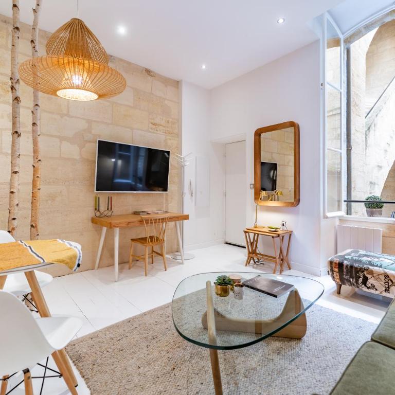 Superbe appartement Bordelais plein de charme et lumineux avec terrasse - One-Bedroom Apartment with Terrace - 6