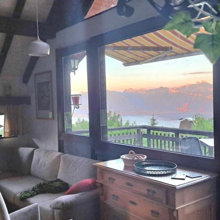 Châlet Ô Perchoir du Lac Léman - Vue panoramique lac et montagnes - Chalet - 12
