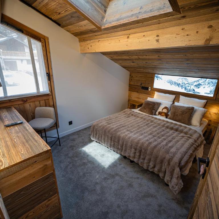 L'Échappée - Chalet d'exception avec sauna, 7 chambres 7 salles de bain, terrasses, jardin et vues sublimes, skiroom, proche télécabine - Chalet Supérieur - 45