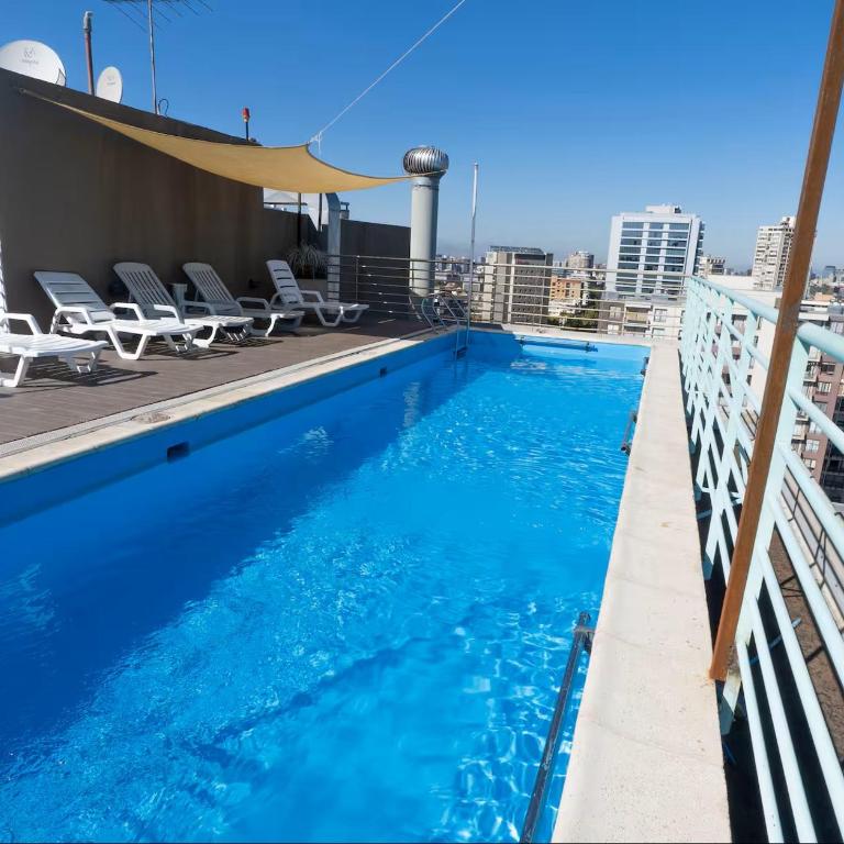 Dpto Providencia cercano a Costanera Center, metro a 1 min, parking free - Apartamento de 1 dormitorio - 18