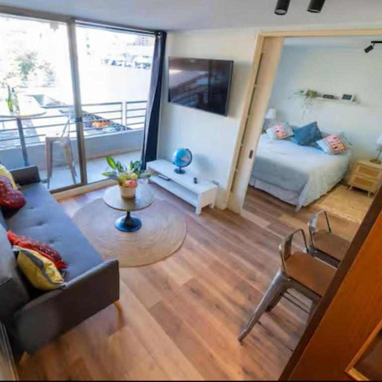 Dpto Providencia cercano a Costanera Center, metro a 1 min, parking free - Apartamento de 1 dormitorio - 2