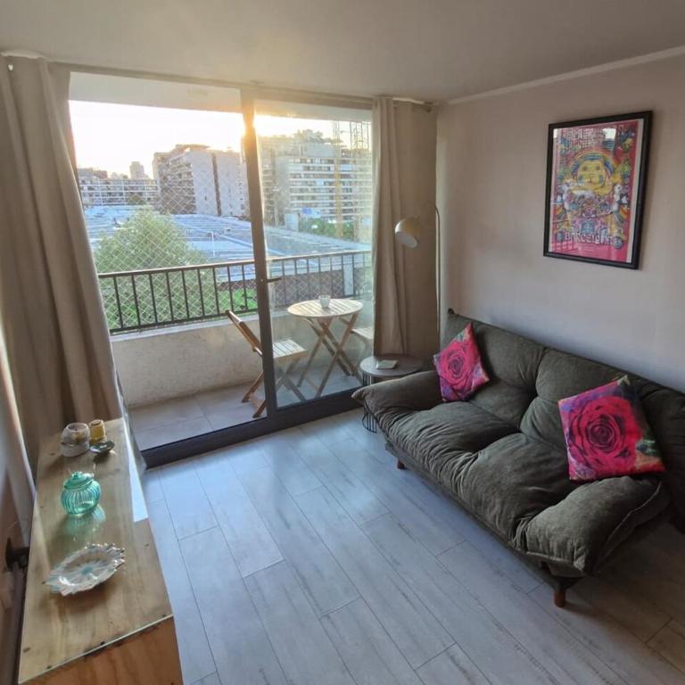 Luminoso departamento cercano a Barrio Italia - Two-Bedroom Apartment with Balcony - 14