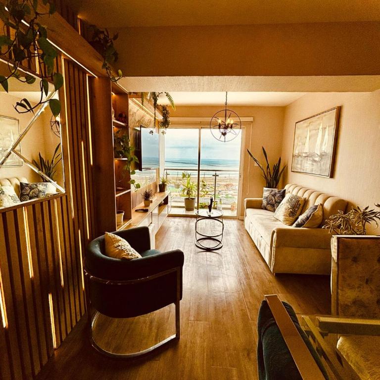 Depa premium 3 hab, Vista al mar-Arena1, Piscina, Sauna, Cerca Aeropuerto - Apartamento - 69