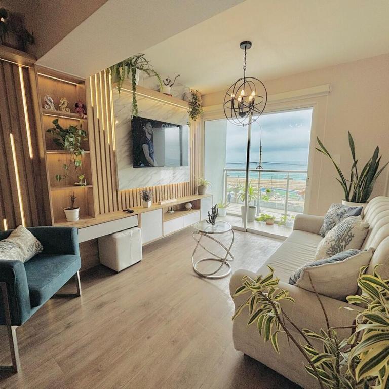 Depa premium 3 hab, Vista al mar-Arena1, Piscina, Sauna, Cerca Aeropuerto - Apartamento - 90