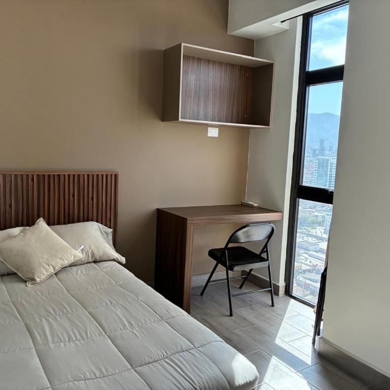 Adhoc Torre Colonia Executive Apartments Monterrey Downtown - Two-Bedroom Apartment with Mountain View - 11