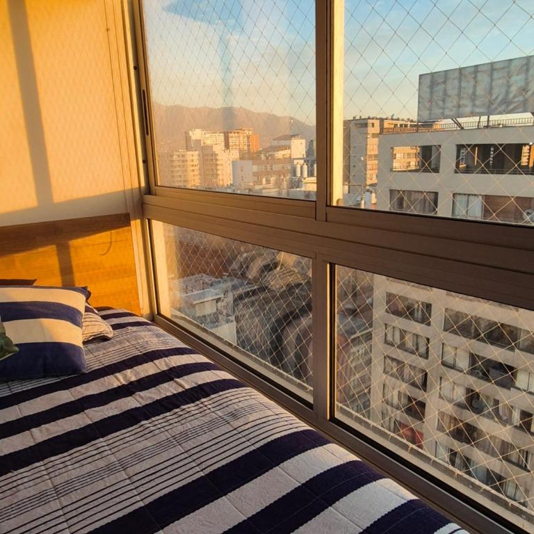 Apartment 6 guests 2Rooms 2Bath Parking Stgo Centro - Apartamento de 2 dormitorios con balcón - 15
