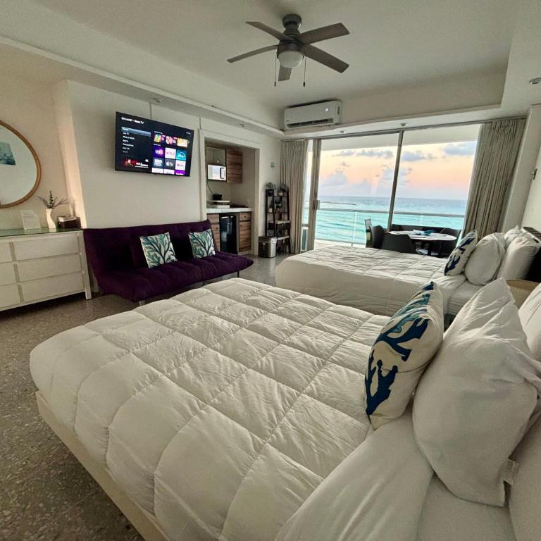 Suite tipo loft con vista increible Zona Hotelera Cancun - One-Bedroom Apartment - 1