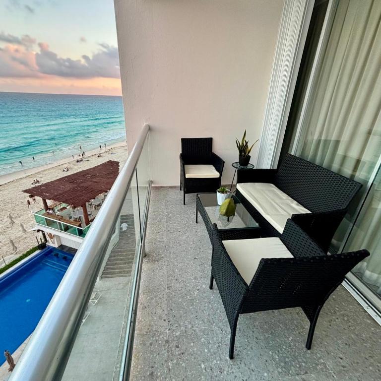 Suite tipo loft con vista increible Zona Hotelera Cancun - One-Bedroom Apartment - 6