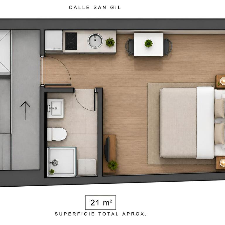 Buhardilla con encanto en el Corazón del Casco Histórico de Burgos - Apartamento de 1 dormitorio - 10