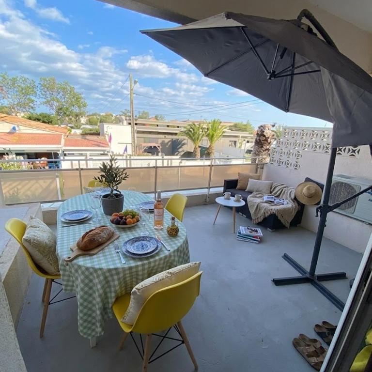 Studio climatisé en bord de plage - Studio avec Terrasse - 1
