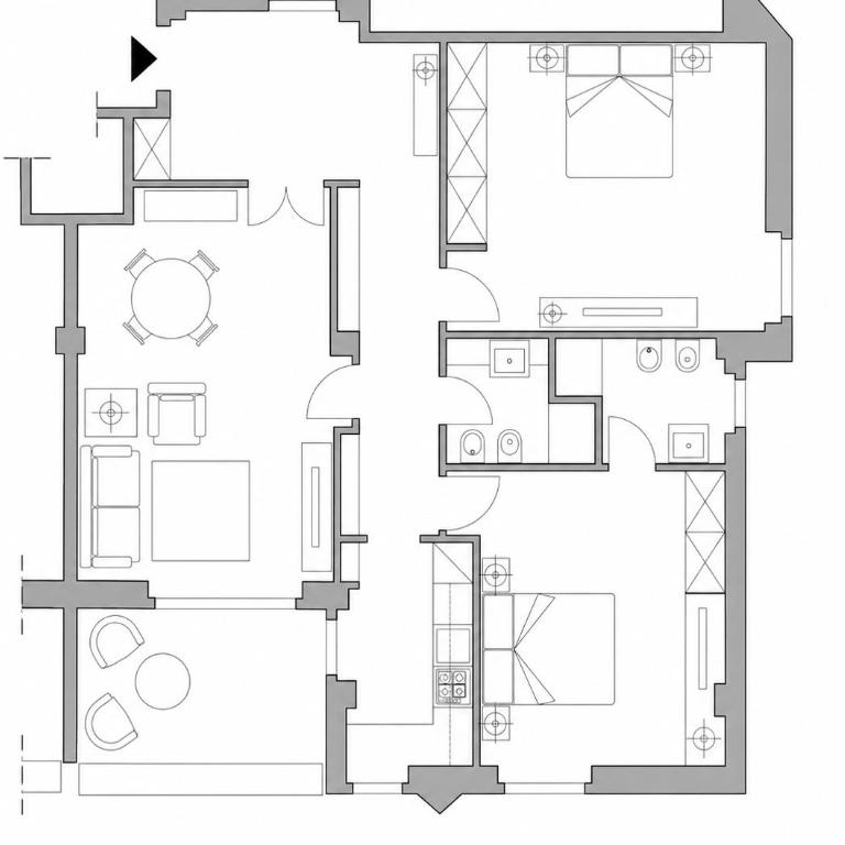 Vatican Luxury Roma Vaticano - Two-Bedroom Deluxe Apartment with Balcony - 28