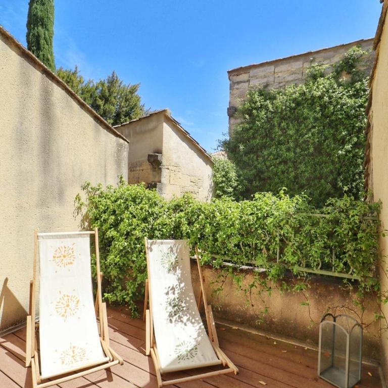 Uzès centre-Les Terrasses de SIGALON, maison de ville climatisée 3 chambres - Appartement 3 Chambres - 50