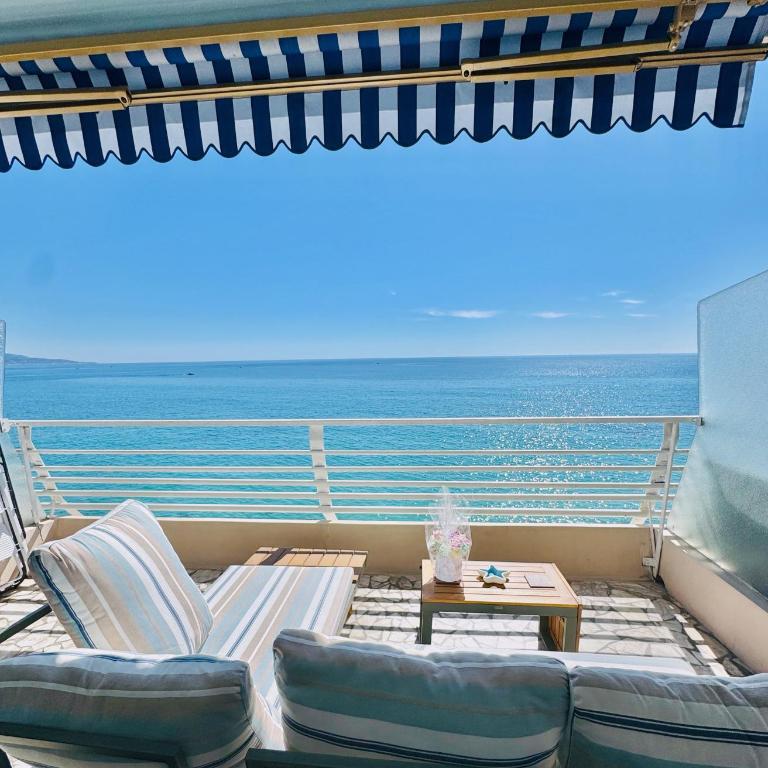 Casa Sud Menton Superbe front mer, appartement rénové, parking & climatisation - Studio mit Meerblick - 2