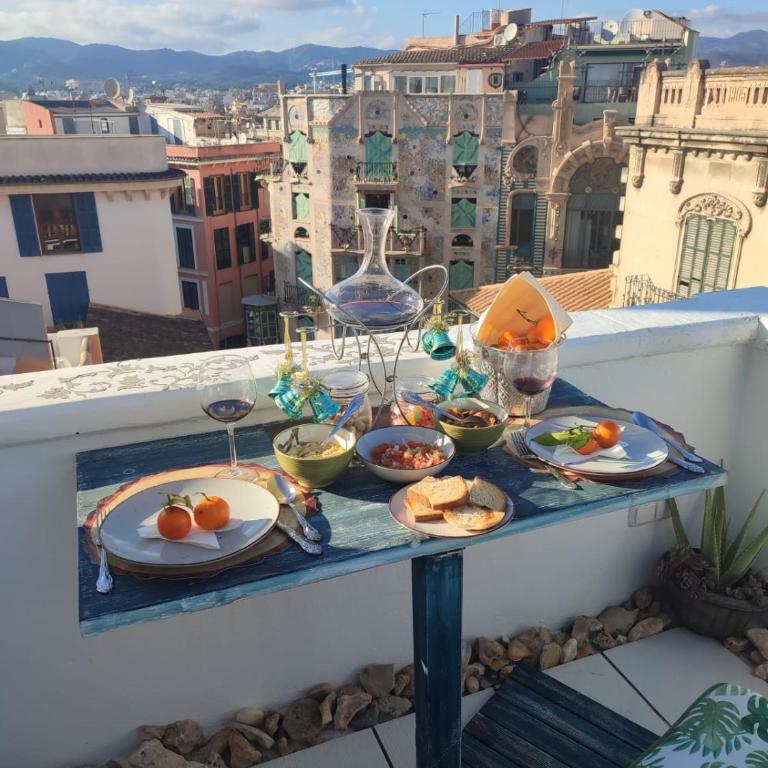 Ático en Centro Histórico terraza vistas playa wifi - Apartamento de 1 dormitorio - 8