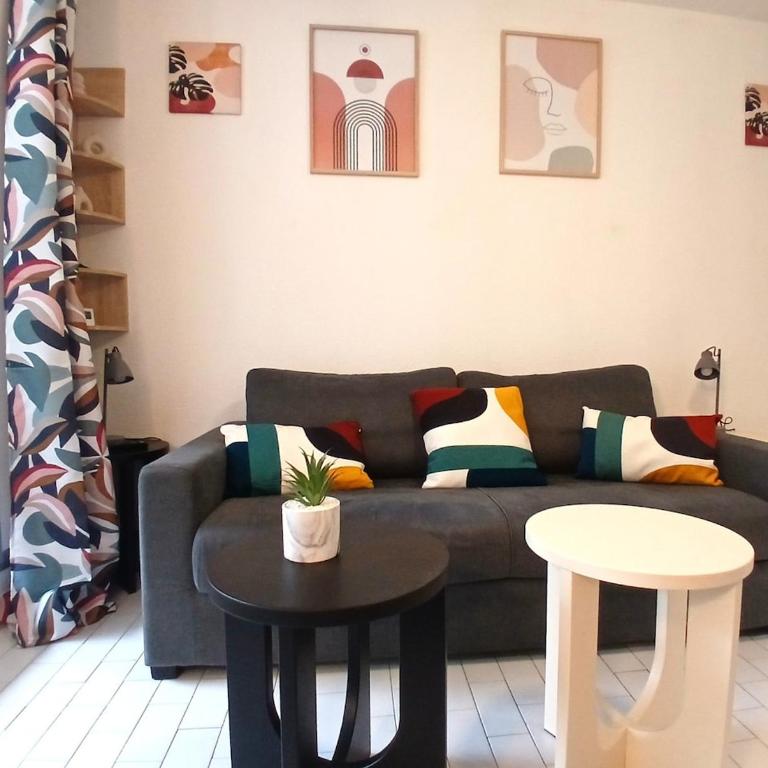 Studio cosy avec piscines à 5 min de la plage - Appartement - Vue sur Jardin - 1