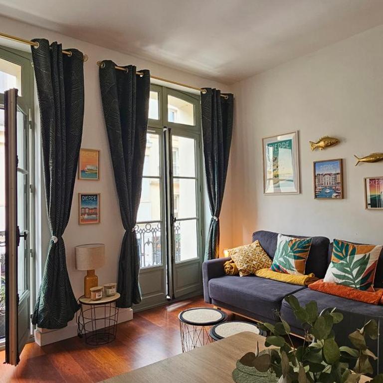 Les balcons de Dieppe - appartement 1ER étage - certifié 3 étoiles au cœur de la rue piétonne - Appartement 1 Chambre - 1