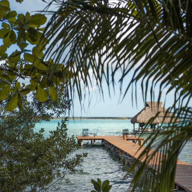 Tregua Bacalar - Habitación con cama extragrande y vistas al lago - 26