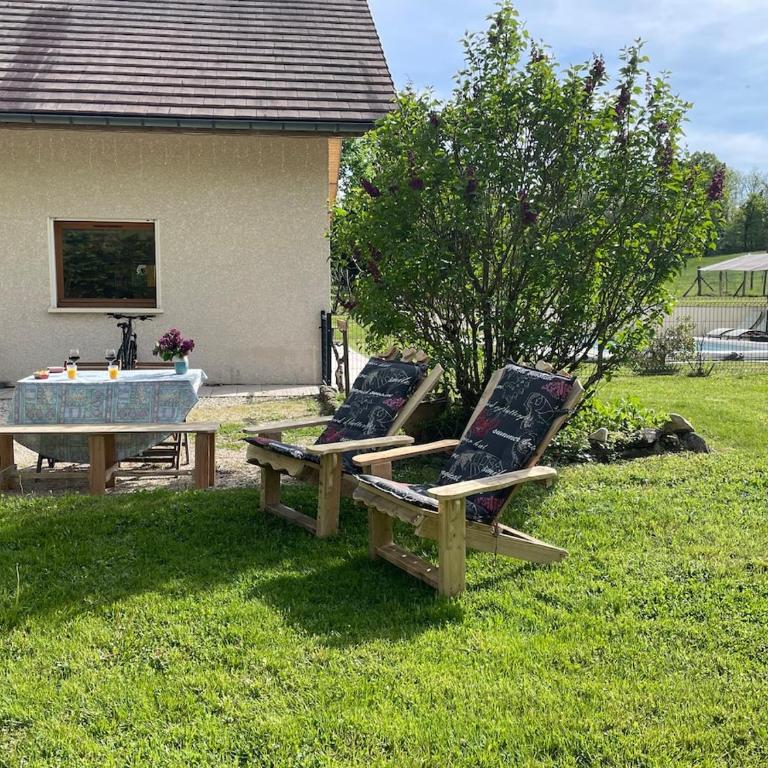 Gite 5 personnes - Nances, lac d'Aiguebelette - Appartement 2 Chambres avec Vue - 2