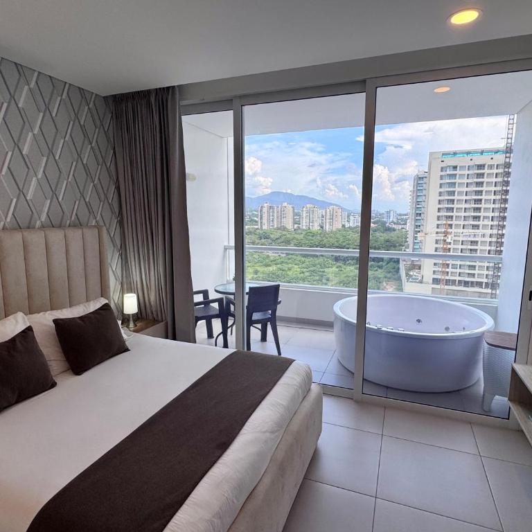 Suite con Jacuzzi y vista al mar piso 13 - Apartamento de 1 dormitorio - 1