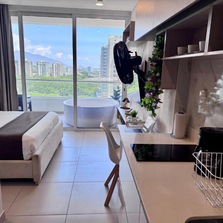 Suite con Jacuzzi y vista al mar piso 13 - Apartamento de 1 dormitorio - 6