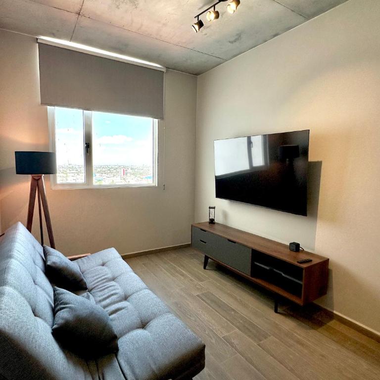 Moderno y céntrico departamento en Monterrey - Two-Room Apartment - 4