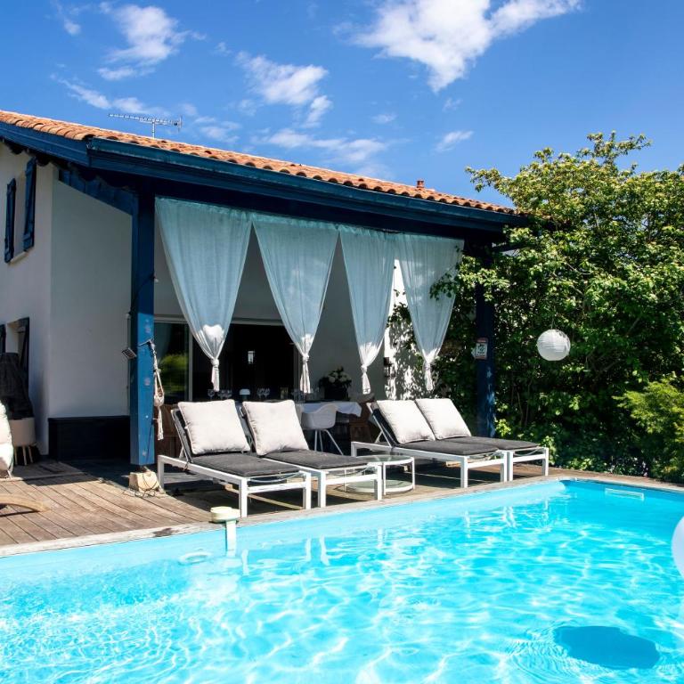 Villa Argi Zabalean, Piscine chauffée, 8pax, Plage 3kms - Villa - 1