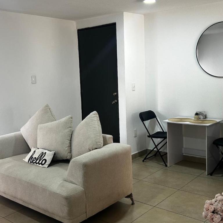 A pasos del aeropuerto AICM,Cómodo y practico, 2 camas - Apartamento de 2 dormitorios - 14